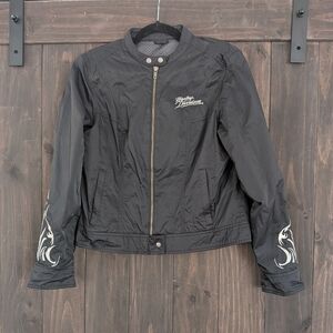 Harley-Davidson Women’s Black Moto Cross Jacket Studded Size L